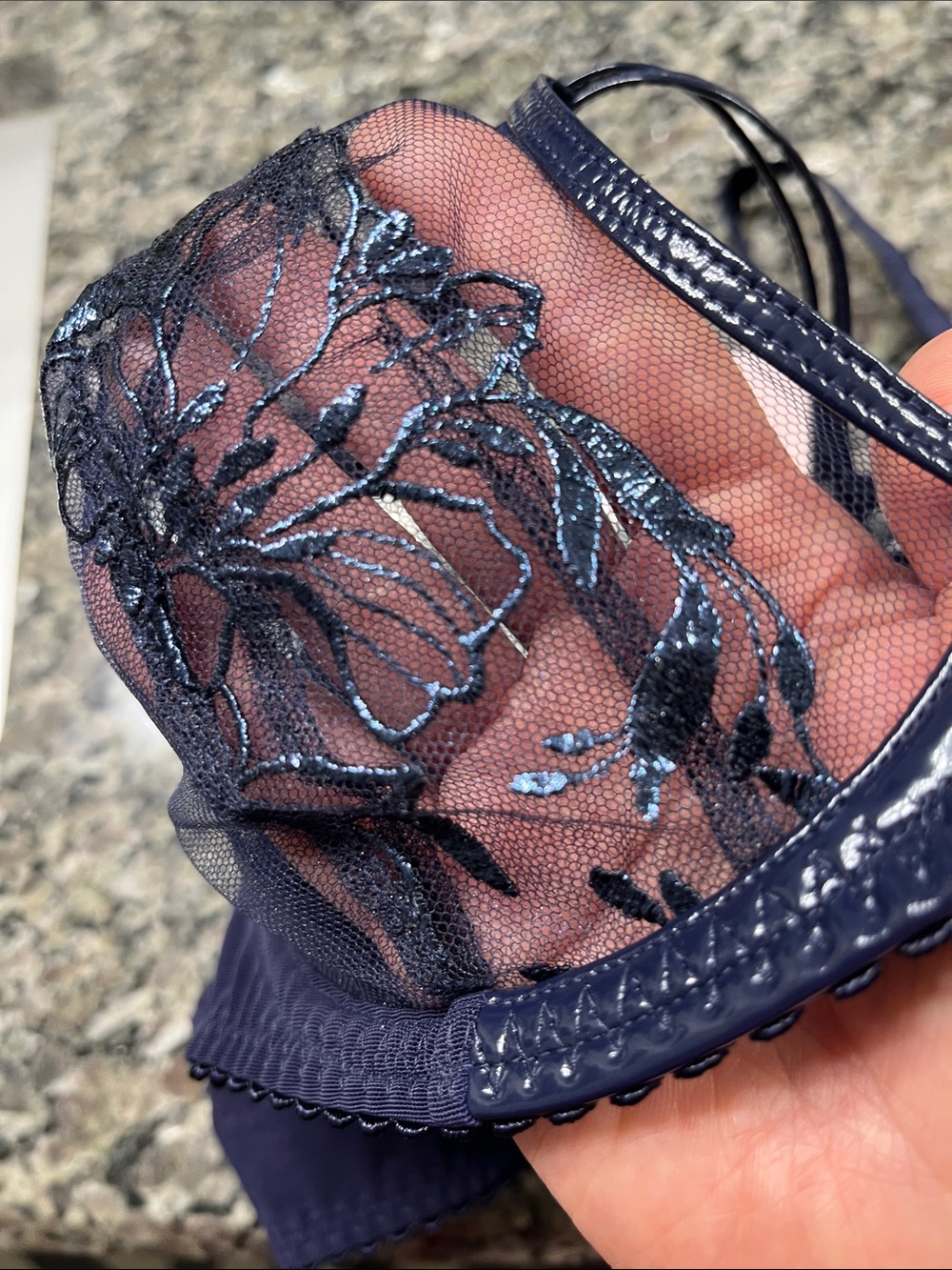 NWT Agent Provocateur Sheer Floral Embroidered Underwire Bra - Picture 7 of 8